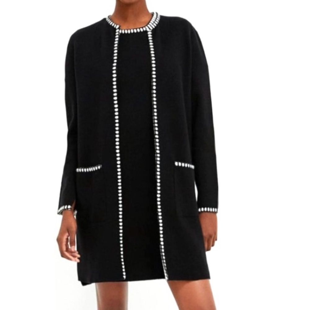 Zara Knit Long Line Cardigan